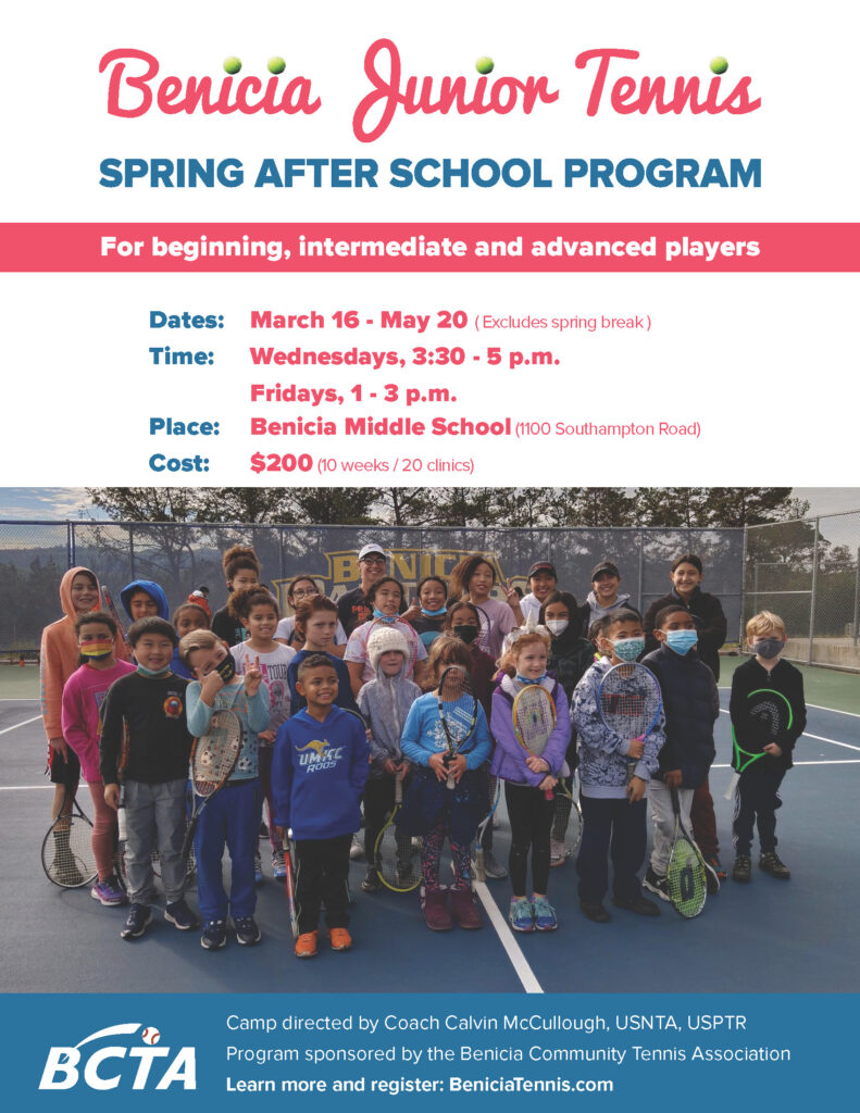 Image of 2022 After School Spring Tennis Flyer